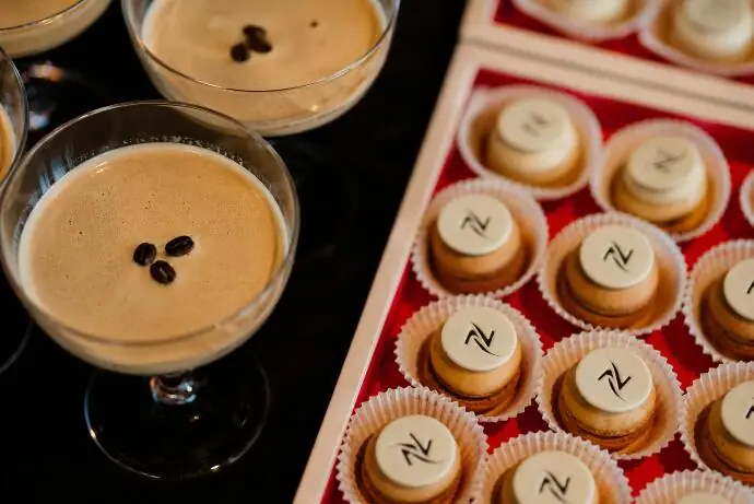 Coffee cocktails and Nespresso petits fours